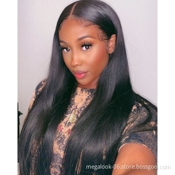 Swiss Lace Wigs For Black Women Human Hair Virgin Cuticle Aligned Hair Hd Lace Front Wig Straight Full Lace Wigs